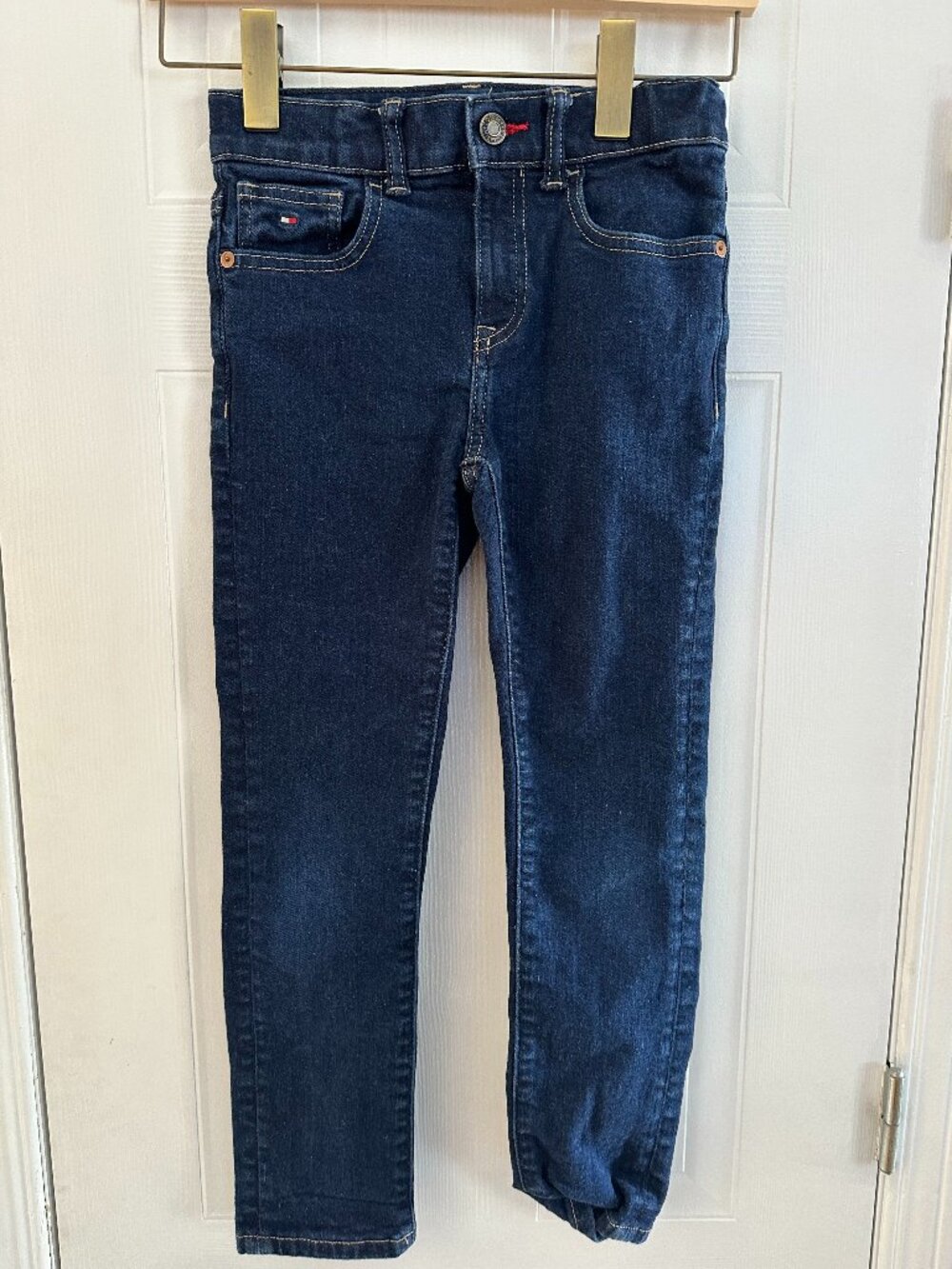 Tommy Hilfiger Boys Dark Wash Slim Fit Jeans Classic Denim